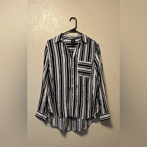 George striped button up Sz L - Picture 2 of 4